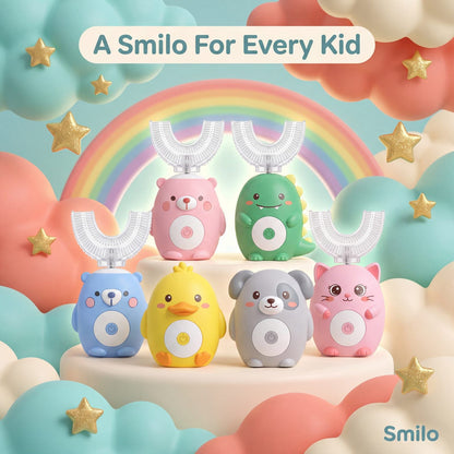 A Smilo for every kid — six cartoon character options